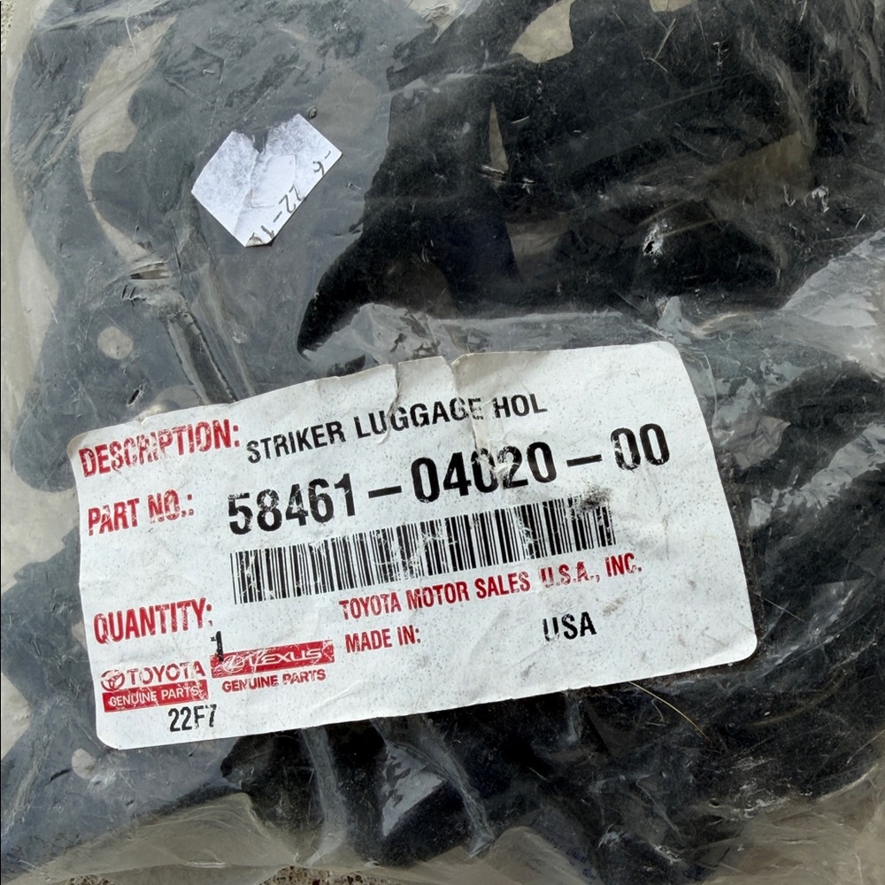 Toyota Black Striker Luggage Hold - Genuine Toyota Part 58461-04020-00